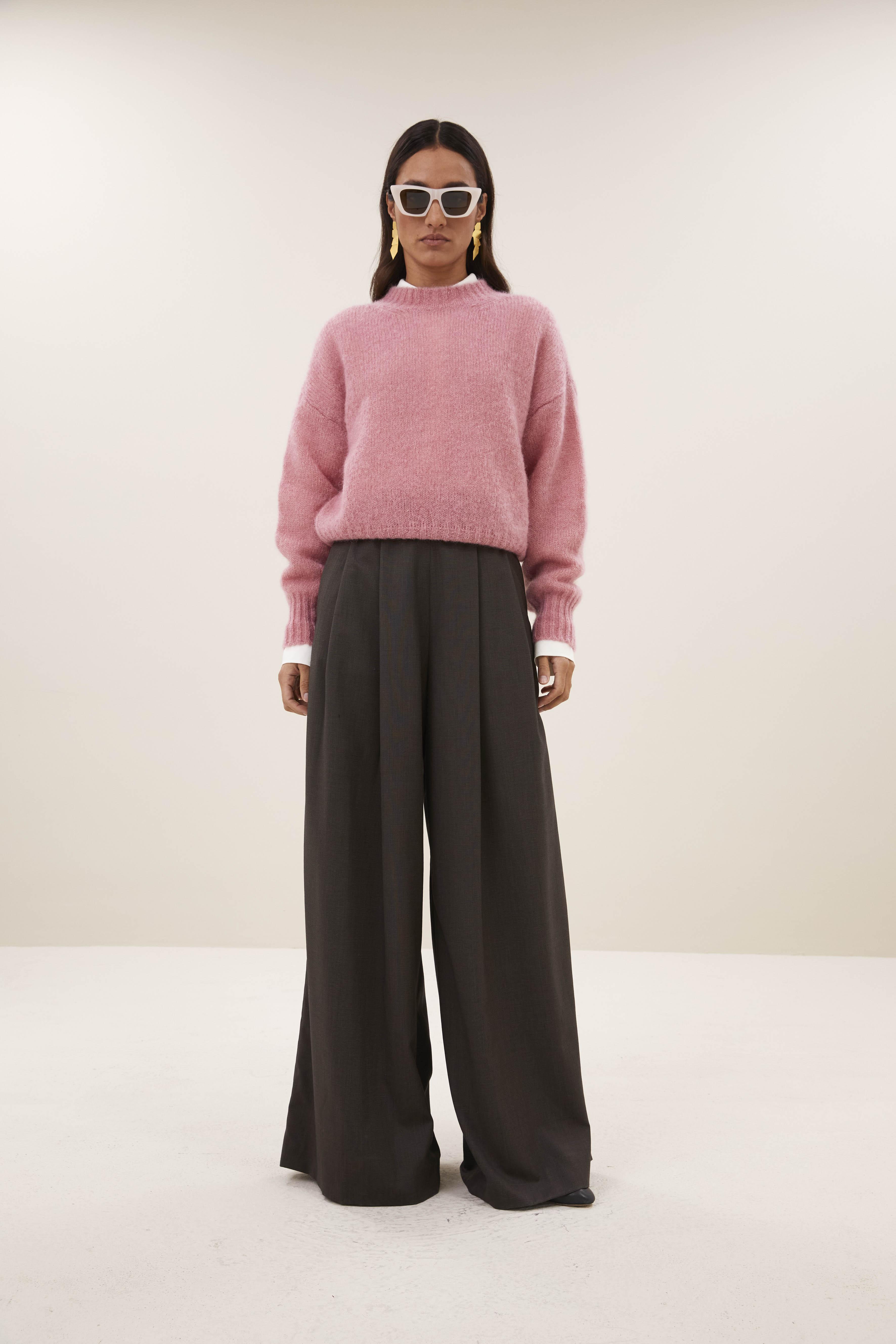 By-Bar Sonny Ash Rose Mohair Pullover Damen altrosa
